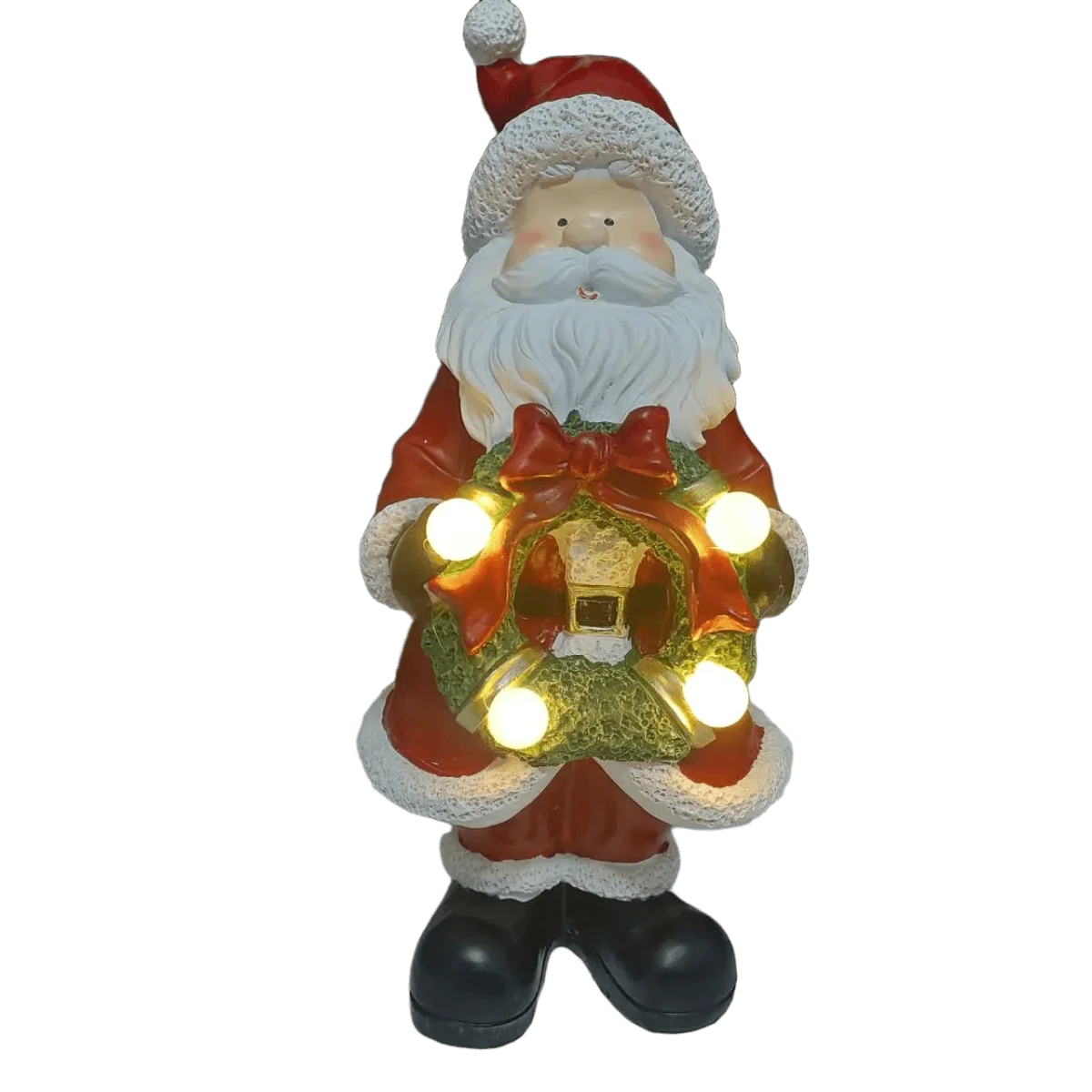 Papai Noel Decorativo Natal com LED Guirlanda Iluminada 31cm - Image 5