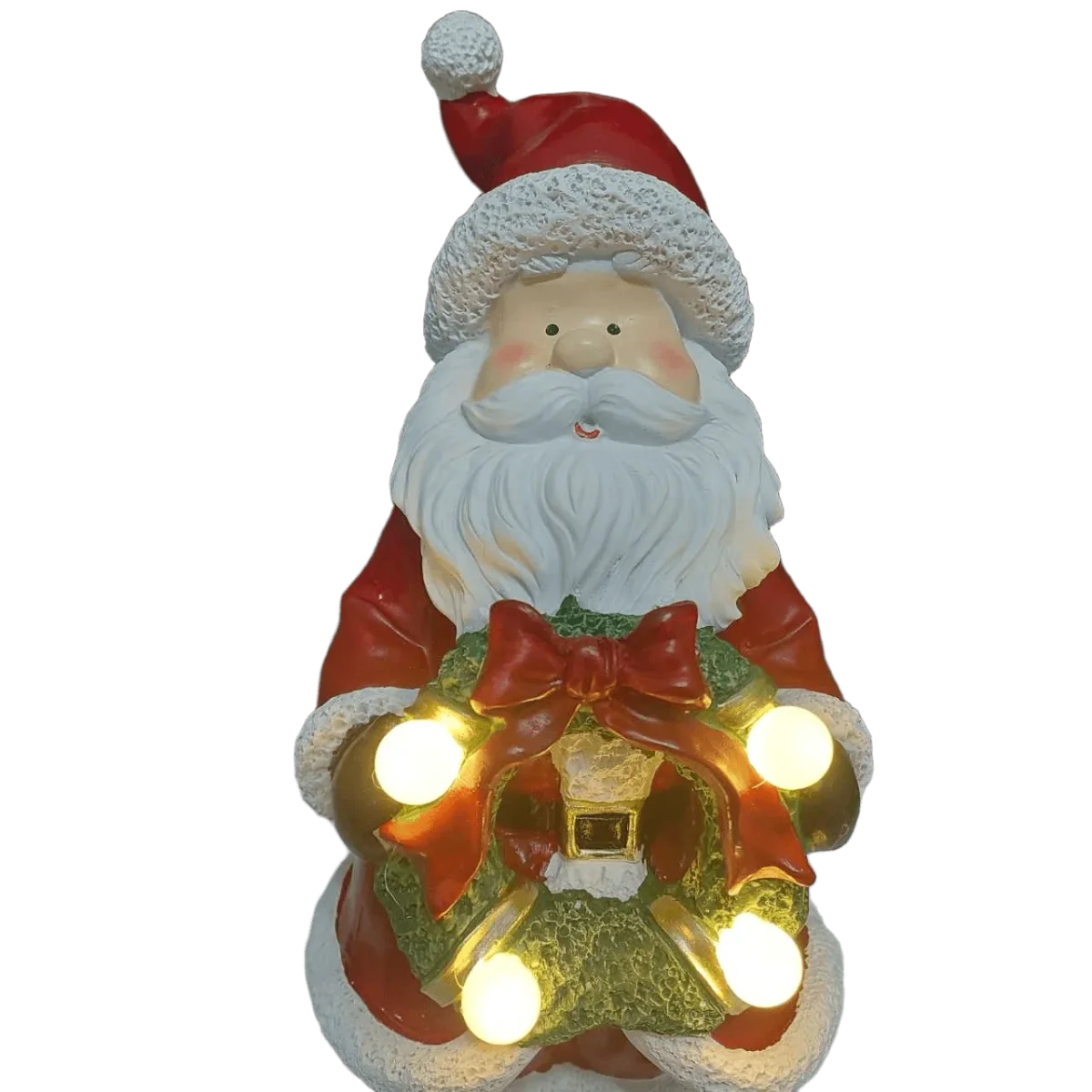 Papai Noel Decorativo Natal com LED Guirlanda Iluminada 31cm - Image 4