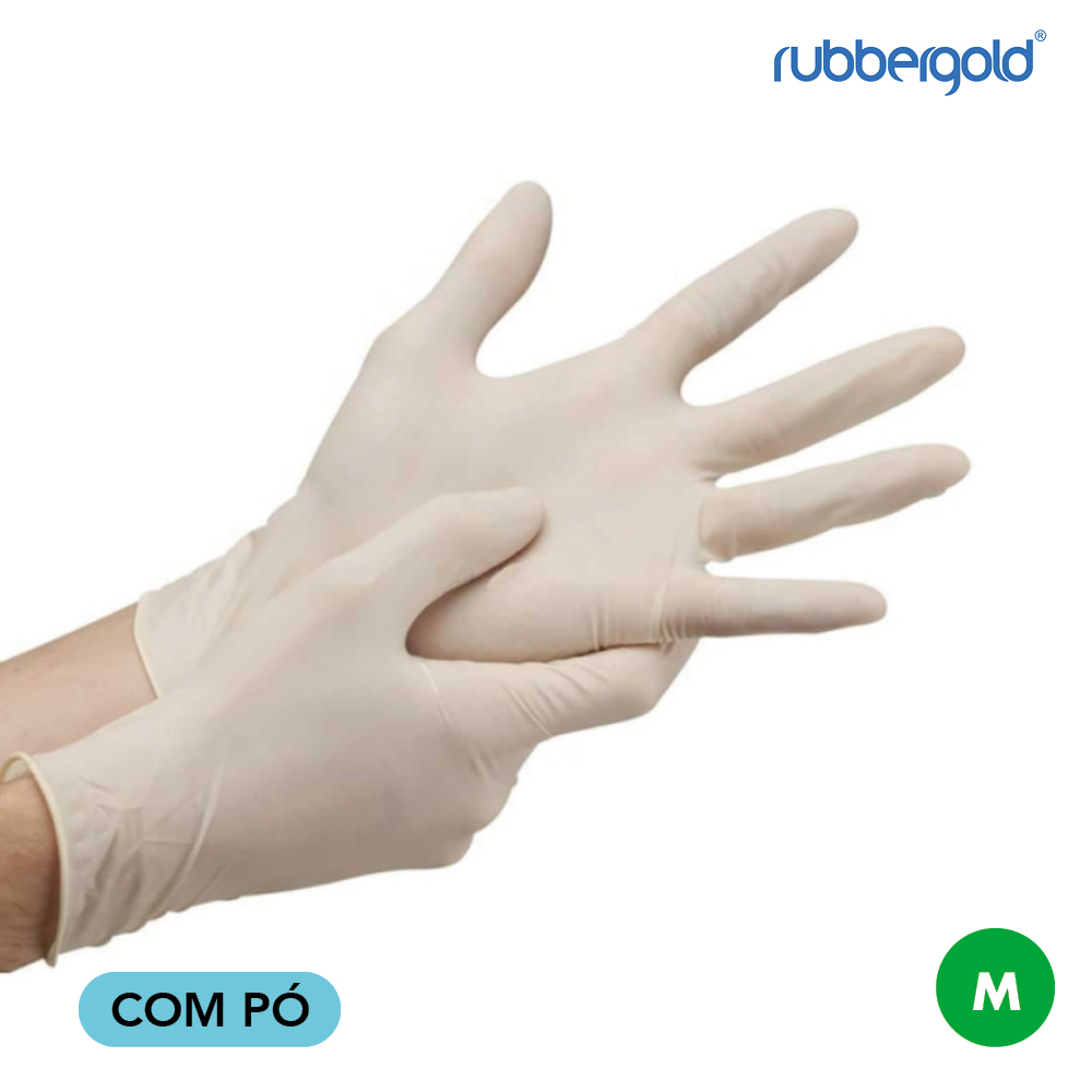 Rubbergold Luva Latex C/Pó Tam. M 100un - Image 2