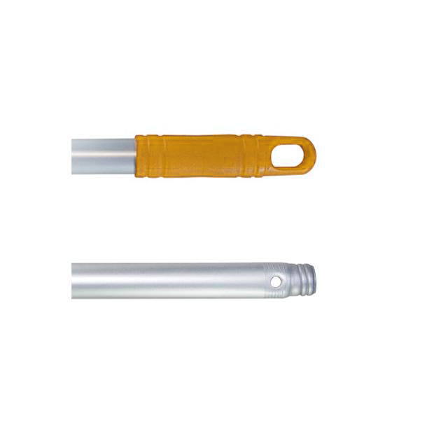 CABO DE ALUMINIO FORRADO C/FURO E ROSCA AMARELO 140 cm