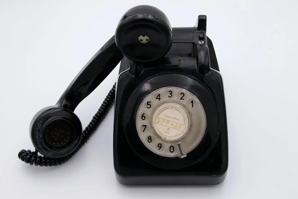 Telefone de discar preto - Image 3