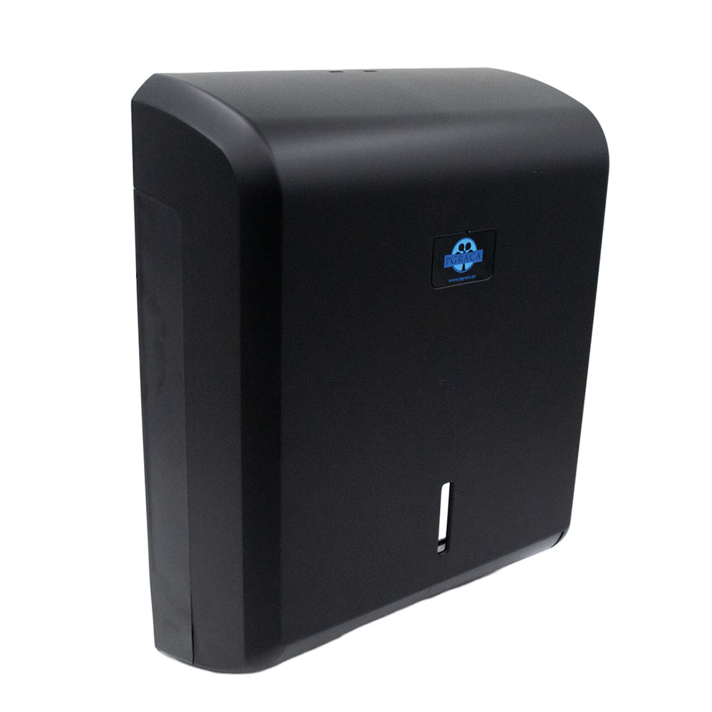 DISPENSADOR TOALHA MÃO PRETO ABS