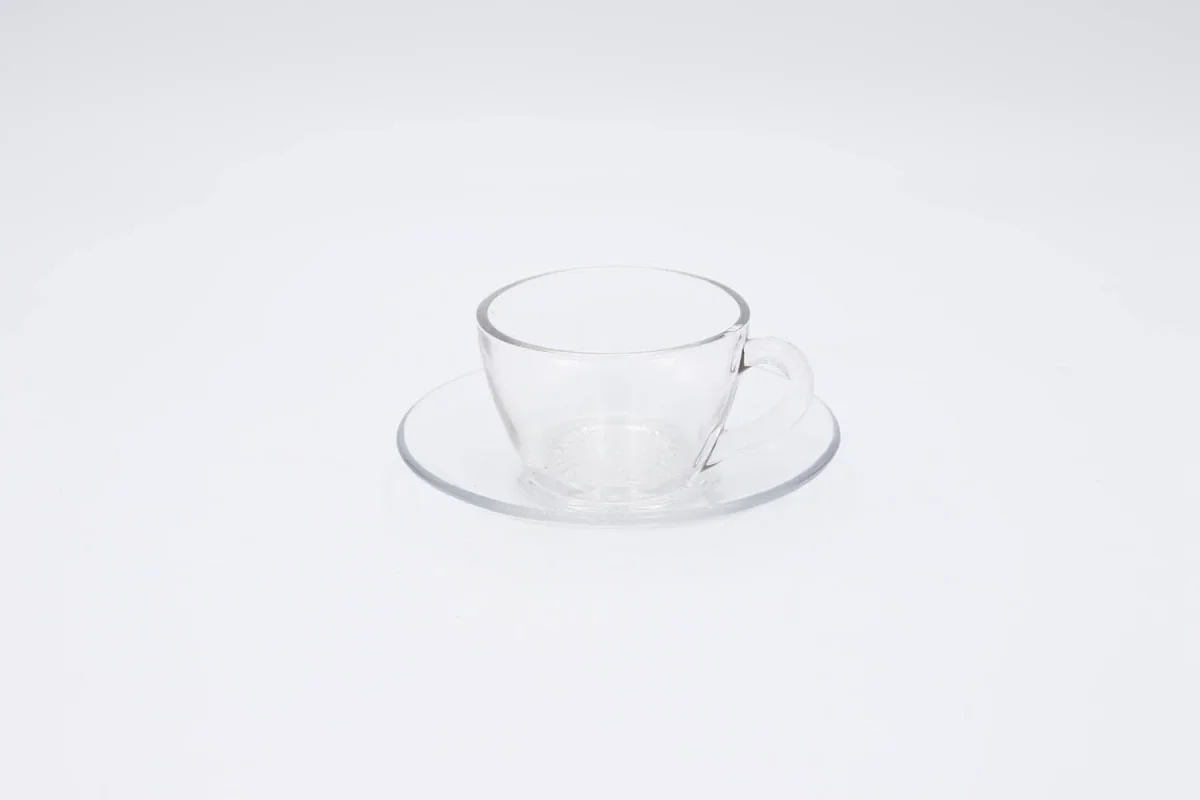 Conjunto chávenas de café vidro