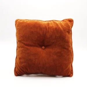 Almofada veludo laranja