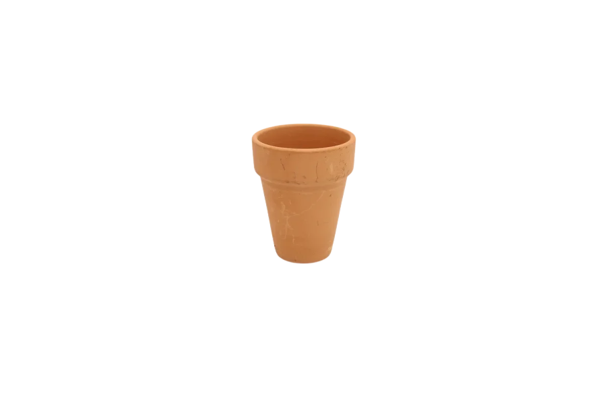 Vaso pequeno alto de barro