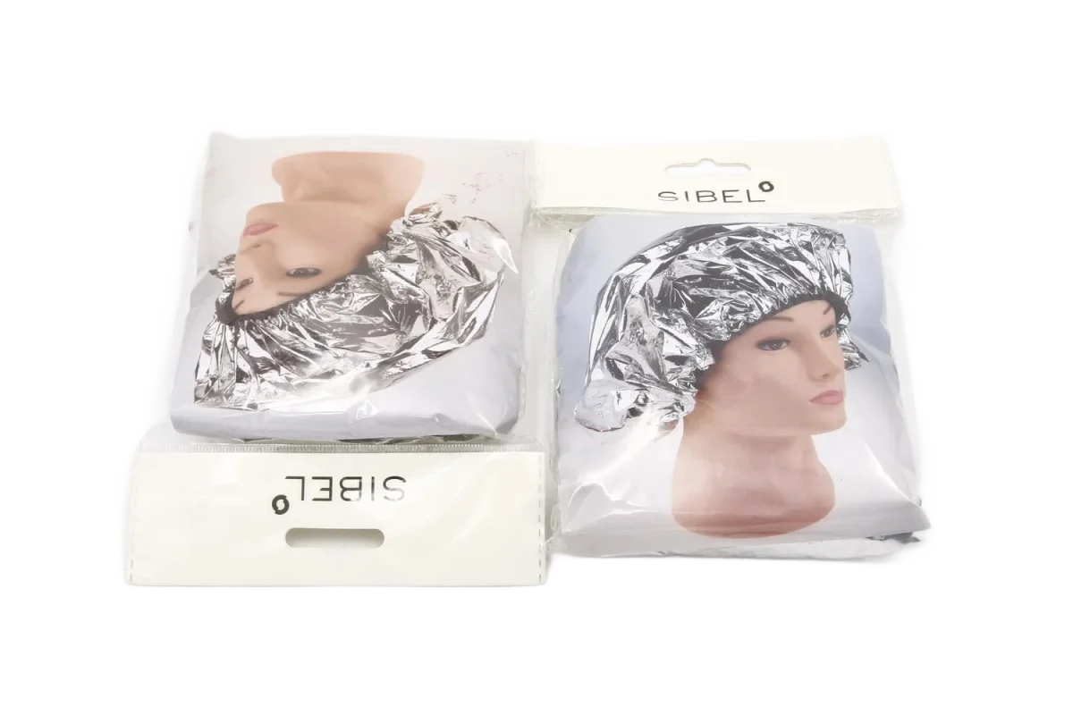Touca de cabelo metalizada