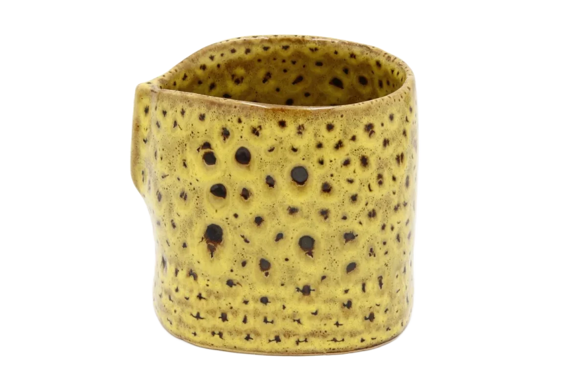 Vaso verde pintas