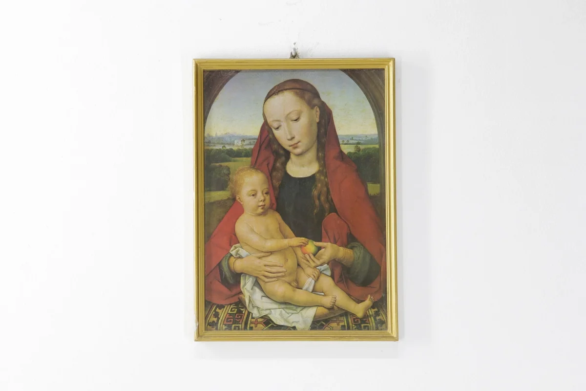 Quadro renascentista mãe e filho