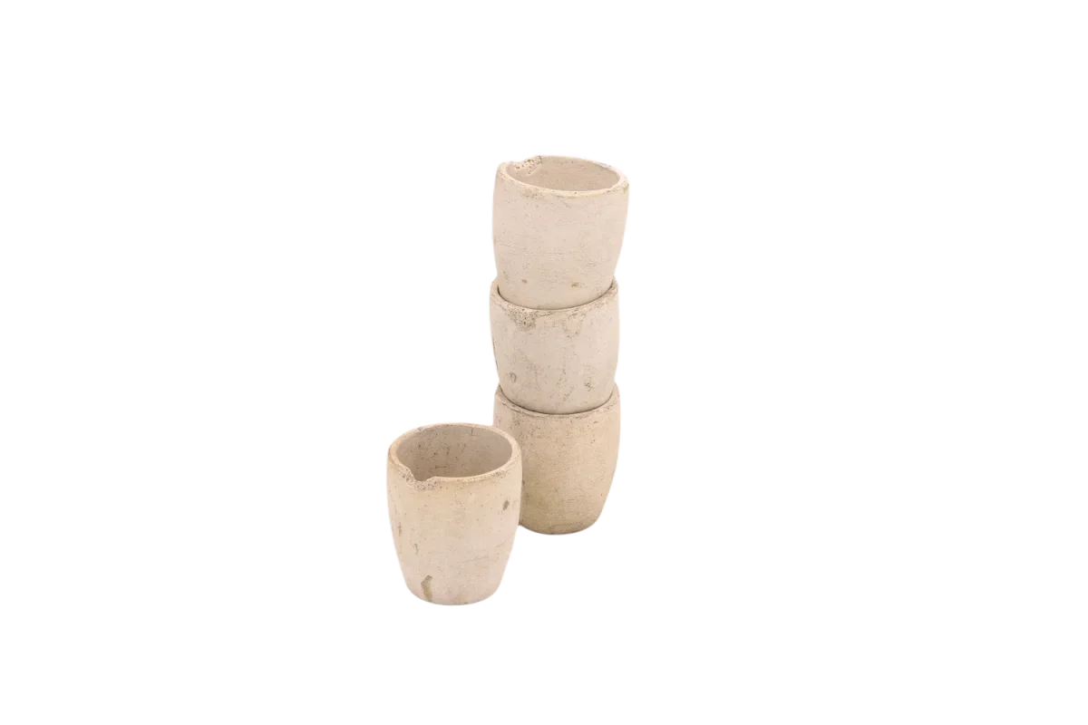 Micro Vaso de argila branca