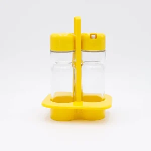 Conjunto galheteiro amarelo