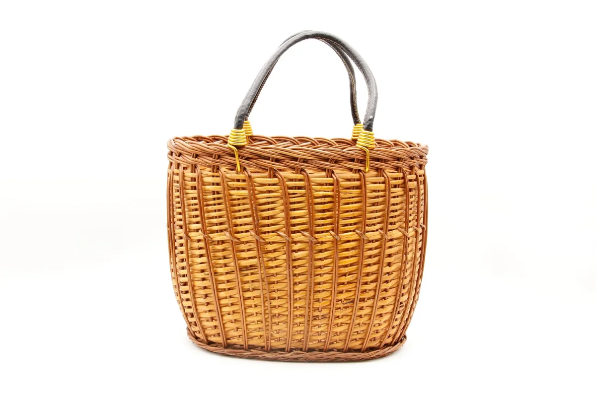 Bolsa cesta alças pretas