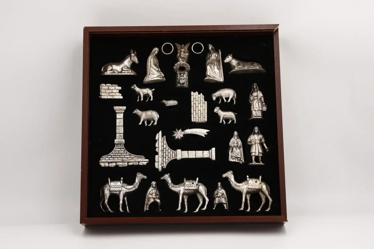 Conjunto figuras presépio de ferro