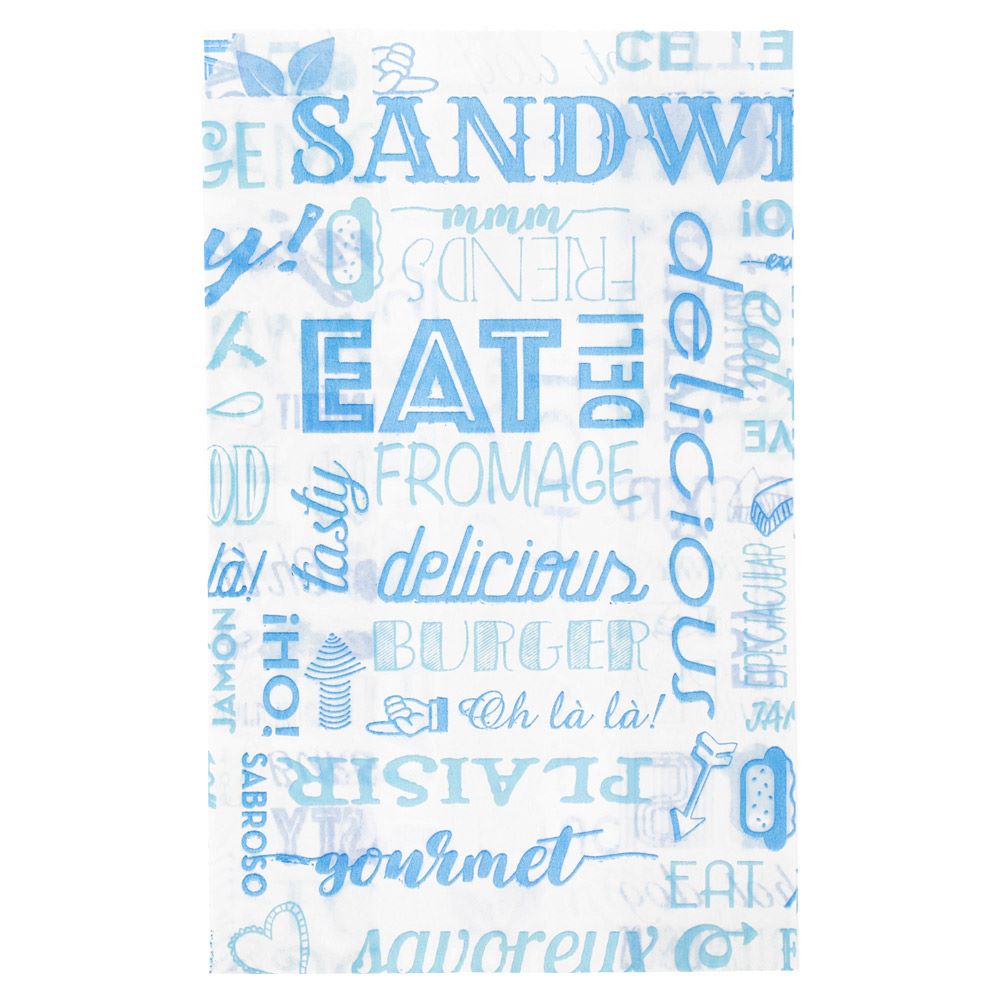 SAQUETA VEGETAL P/HAMBURGUER PAROLE 12x7x18 AZUL (500 UNID.) 229.32