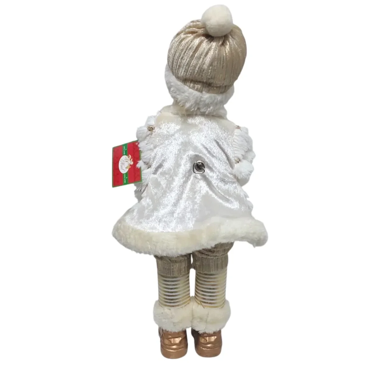 Coral de Natal Casal de Crianças com Movimento e Toque Musical 45cm de Corda Decoração Luxo - Image 8
